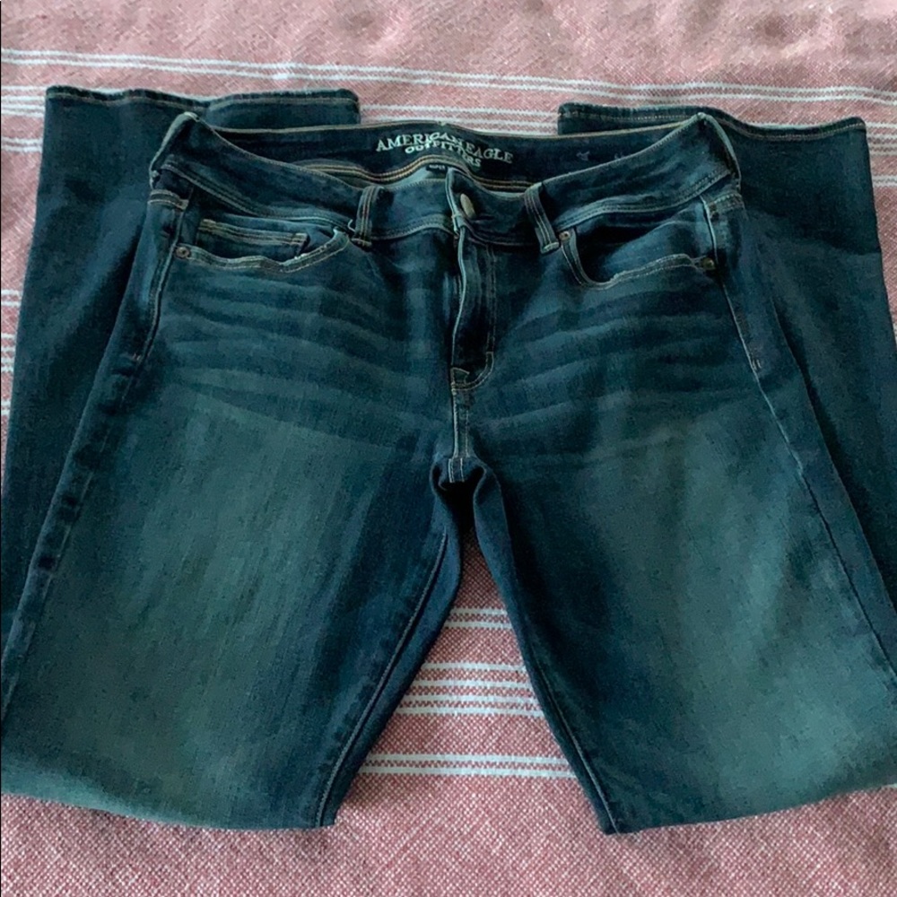 American Eagle kick boot super stretch jeans